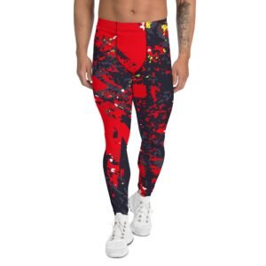 Leggings para hombre "Blackred"
