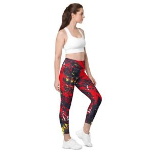 Leggings con bolsillos "Red spirit"