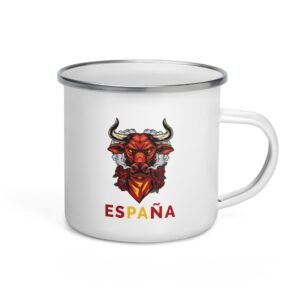 Taza esmaltada "Spanish bull"