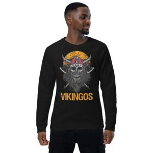 Sudadera orgánica raglán unisex "Vikingos"