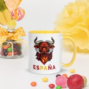 Taza color interior 11 oz "Spanish bull"