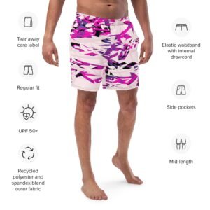 Bañadores para hombre "Sports Background Pink"