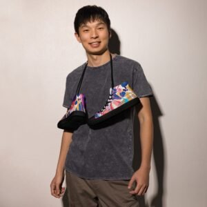 Zapatillas de lona de caña alta para hombre "Collage"