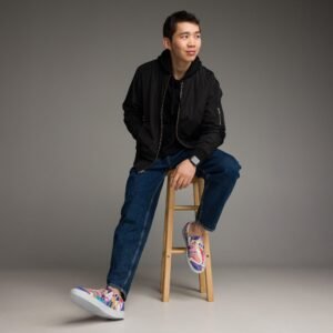 Zapatillas de lona sin cordones para hombre "Collage"