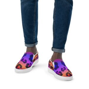 Zapatillas de lona sin cordones para hombre "Animal Print D"