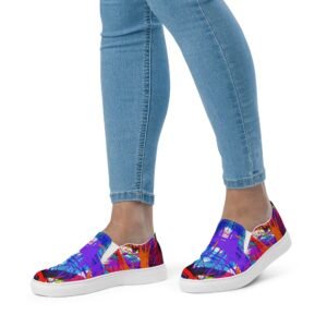 Zapatillas de lona sin cordones para mujer "Colorful Splash"