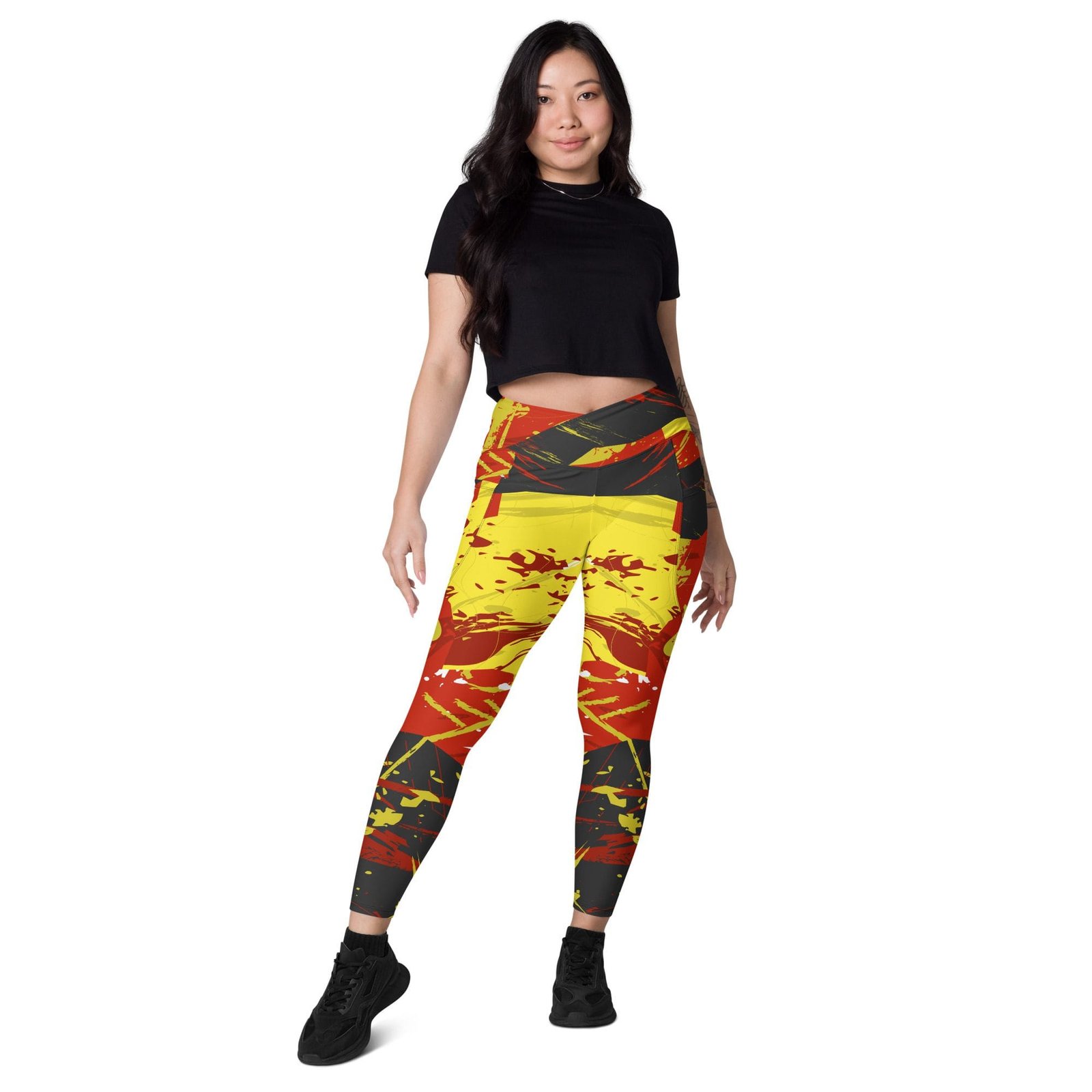 Leggings de cintura cruzada con bolsillos "Spanish Feel" - Imagen 7