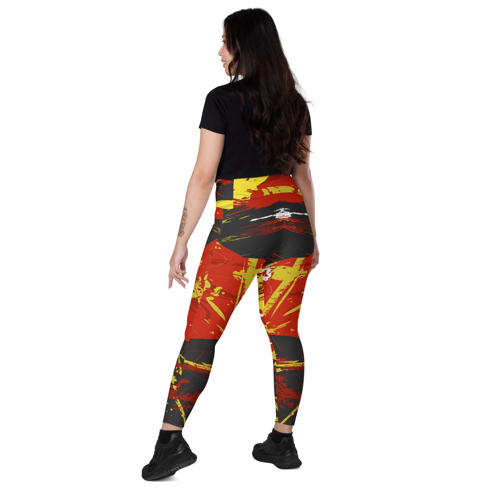 Leggings de cintura cruzada con bolsillos "Spanish Feel" - Imagen 8
