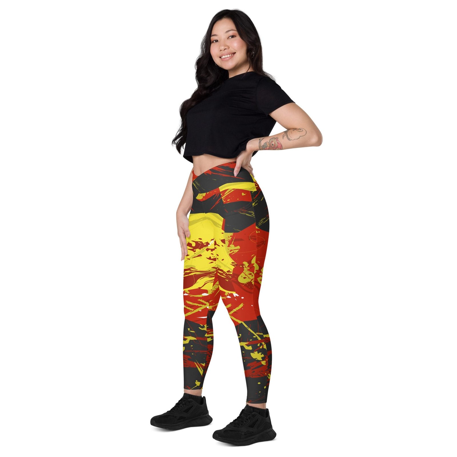 Leggings de cintura cruzada con bolsillos "Spanish Feel" - Imagen 9