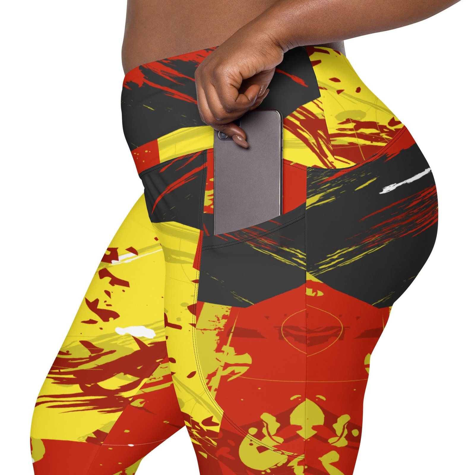 Leggings de cintura cruzada con bolsillos "Spanish Feel" - Imagen 2