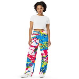 Pantalón ancho unisex "Sports Background Blue"