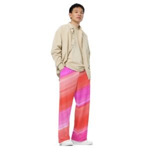 Pantalón ancho unisex "Watercolor Strokes"