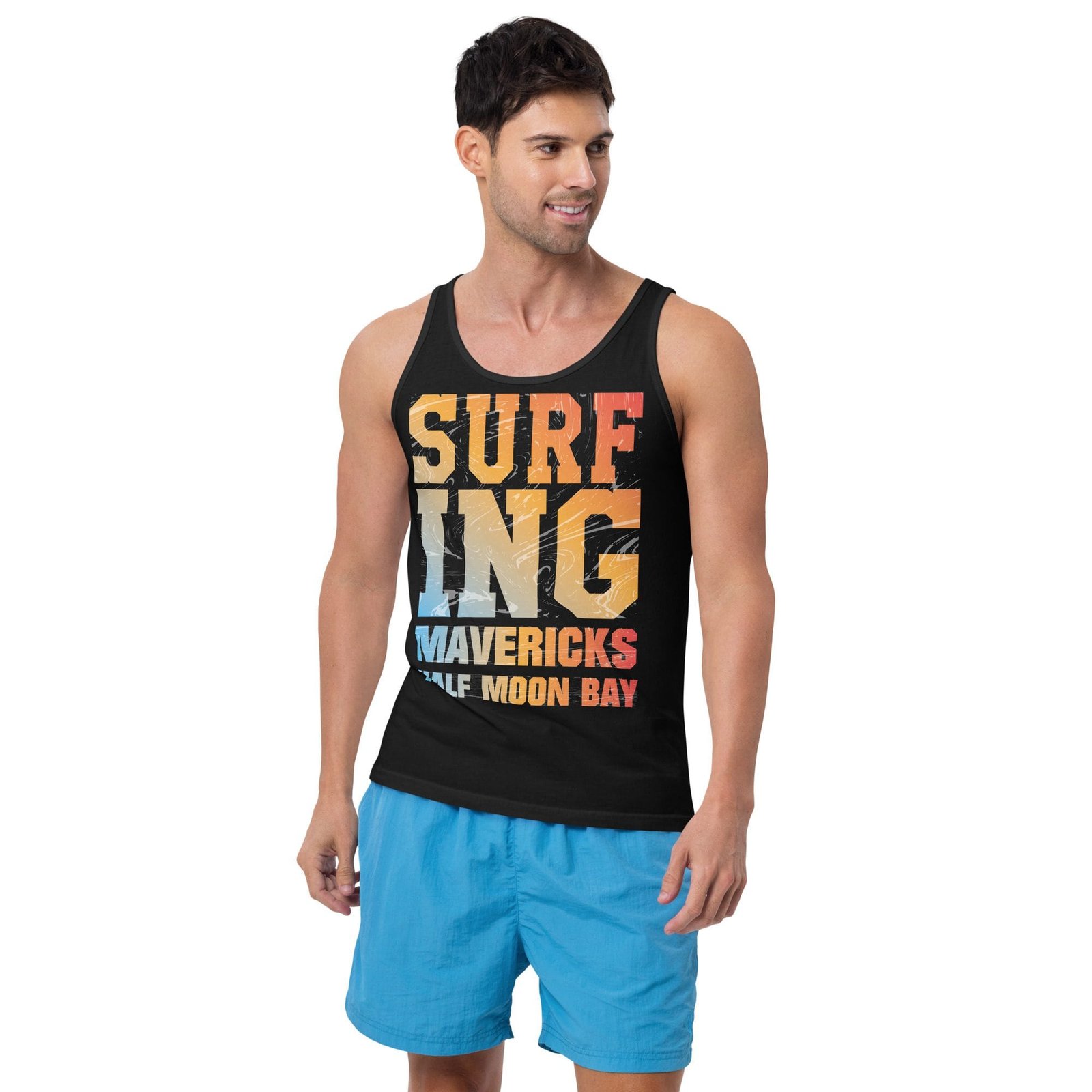 Camiseta de tirantes para hombre "Surfing Mavericks"