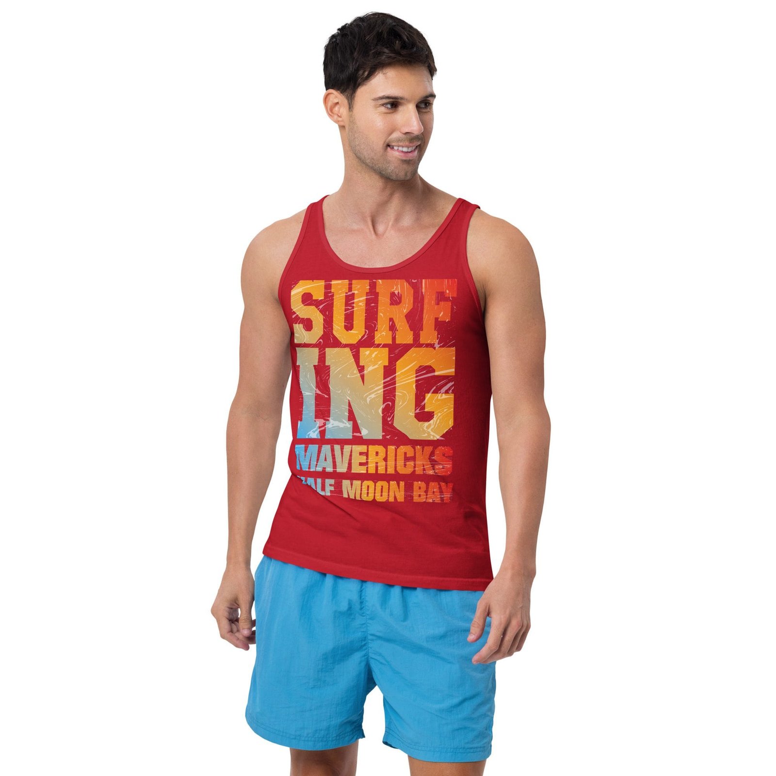 Camiseta de tirantes para hombre "Surfing Mavericks" - Imagen 3