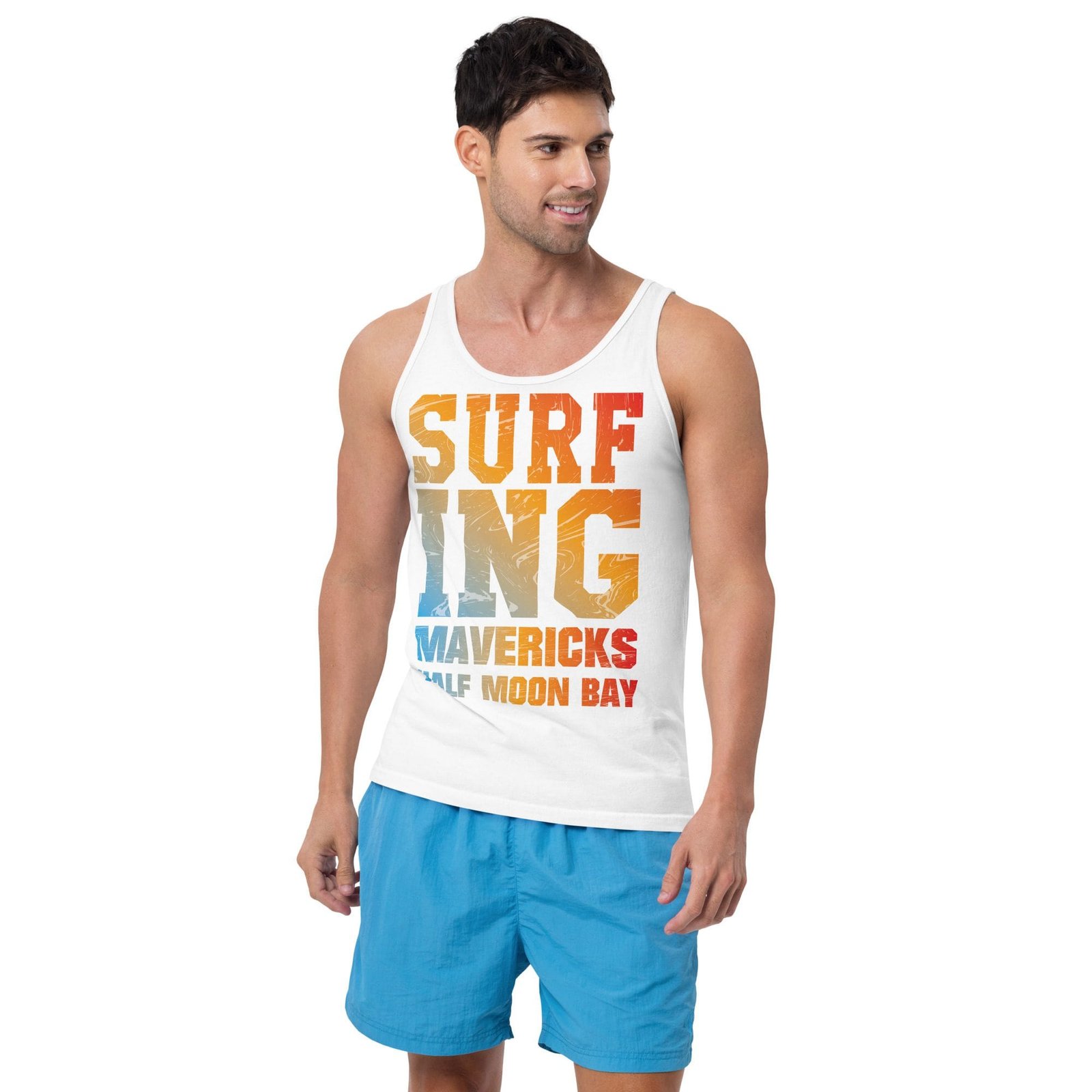 Camiseta de tirantes para hombre "Surfing Mavericks" - Imagen 5