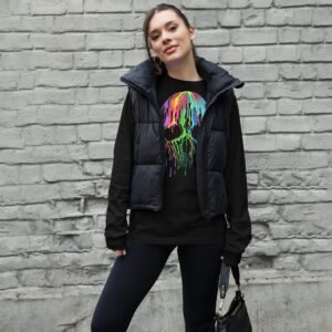 Camiseta manga larga unisex "Skull of colors"