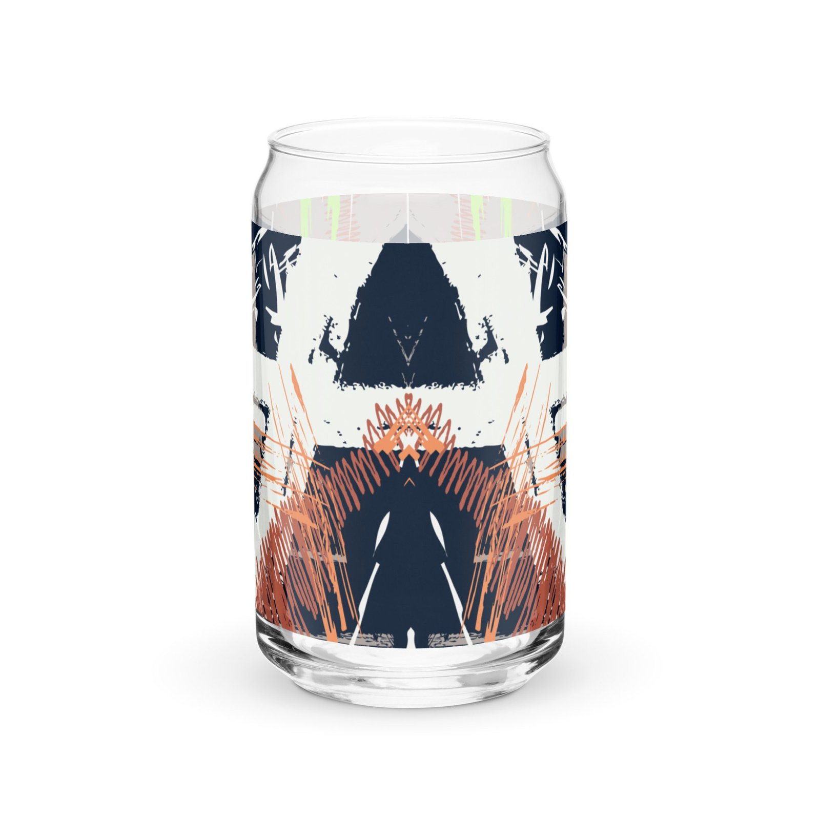 Vaso con forma de lata 16 oz "Abstract pink blue" - Imagen 5