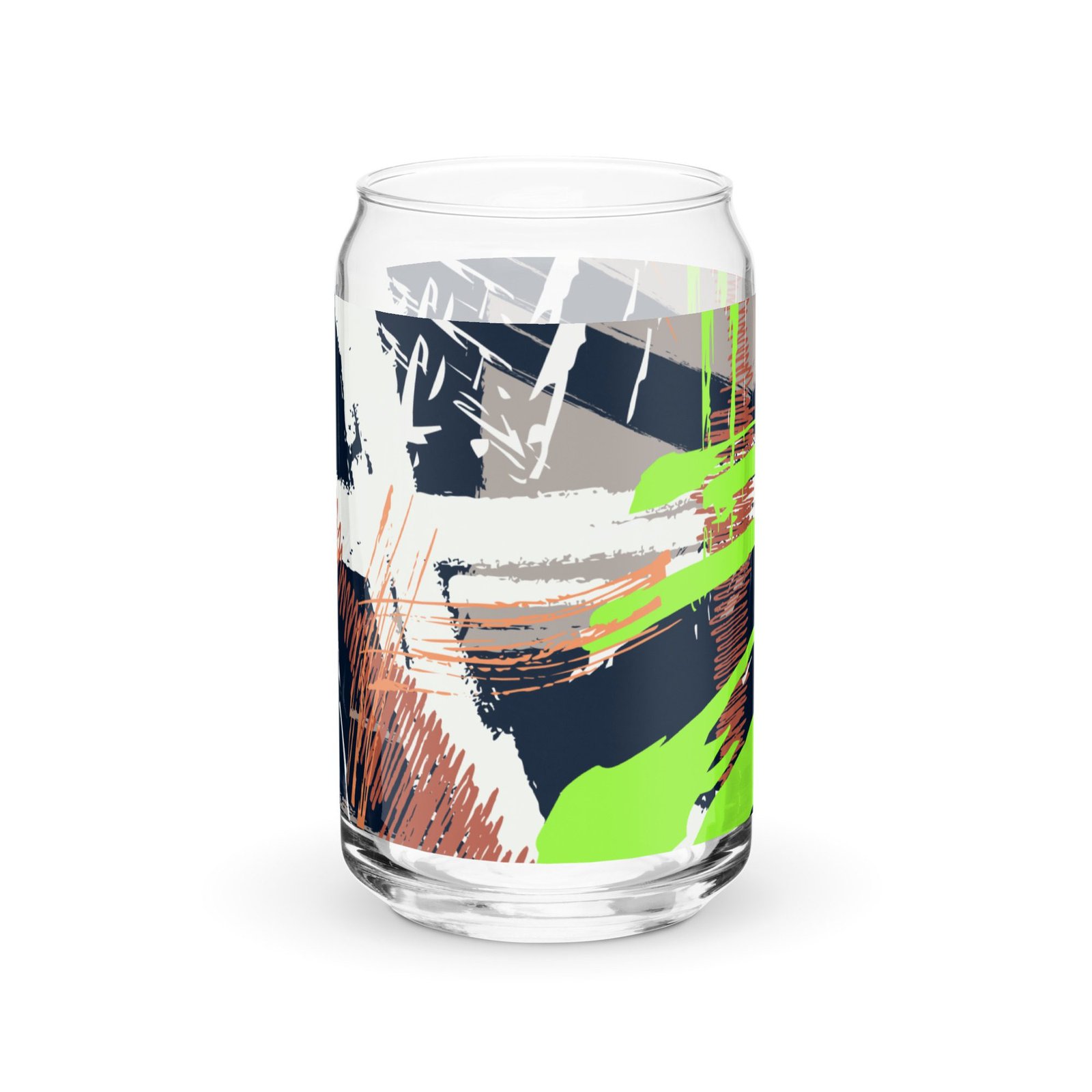 Vaso con forma de lata 16 oz "Abstract pink blue" - Imagen 7