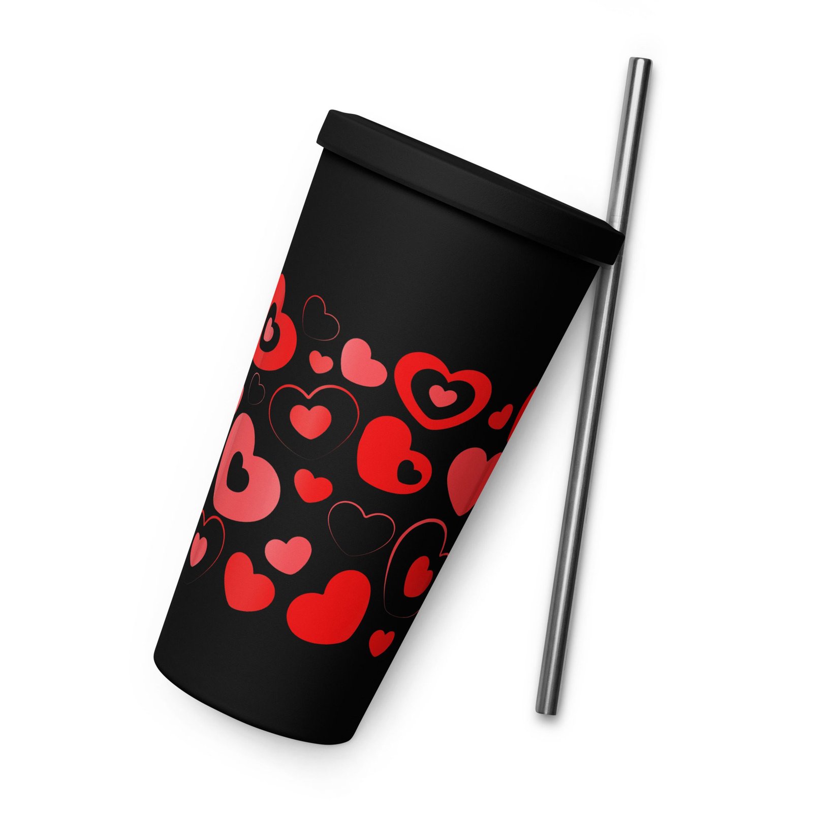 Vaso térmico de acero inoxidable 20 oz. "Color hearts"