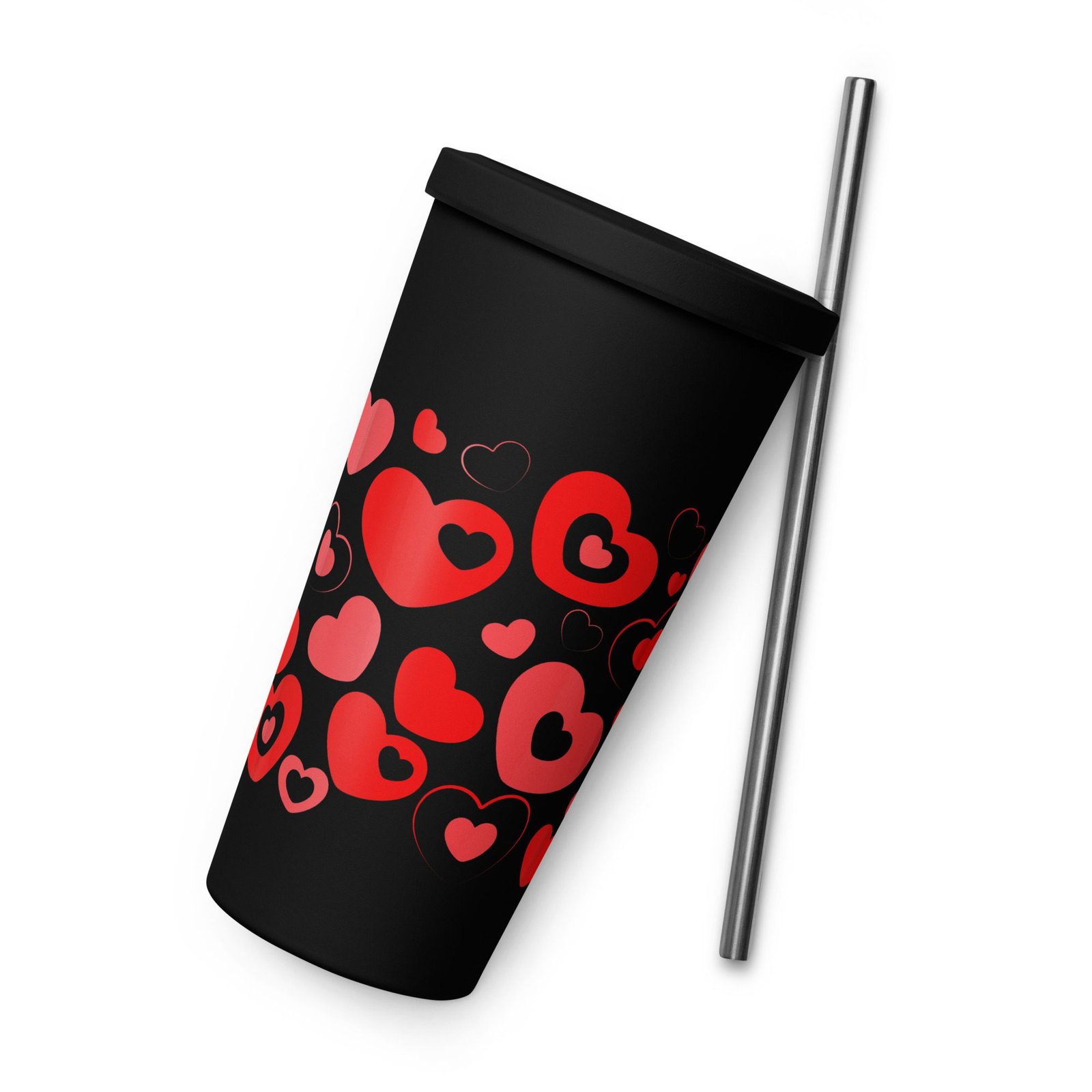 Vaso térmico de acero inoxidable 20 oz. "Color hearts" - Imagen 3