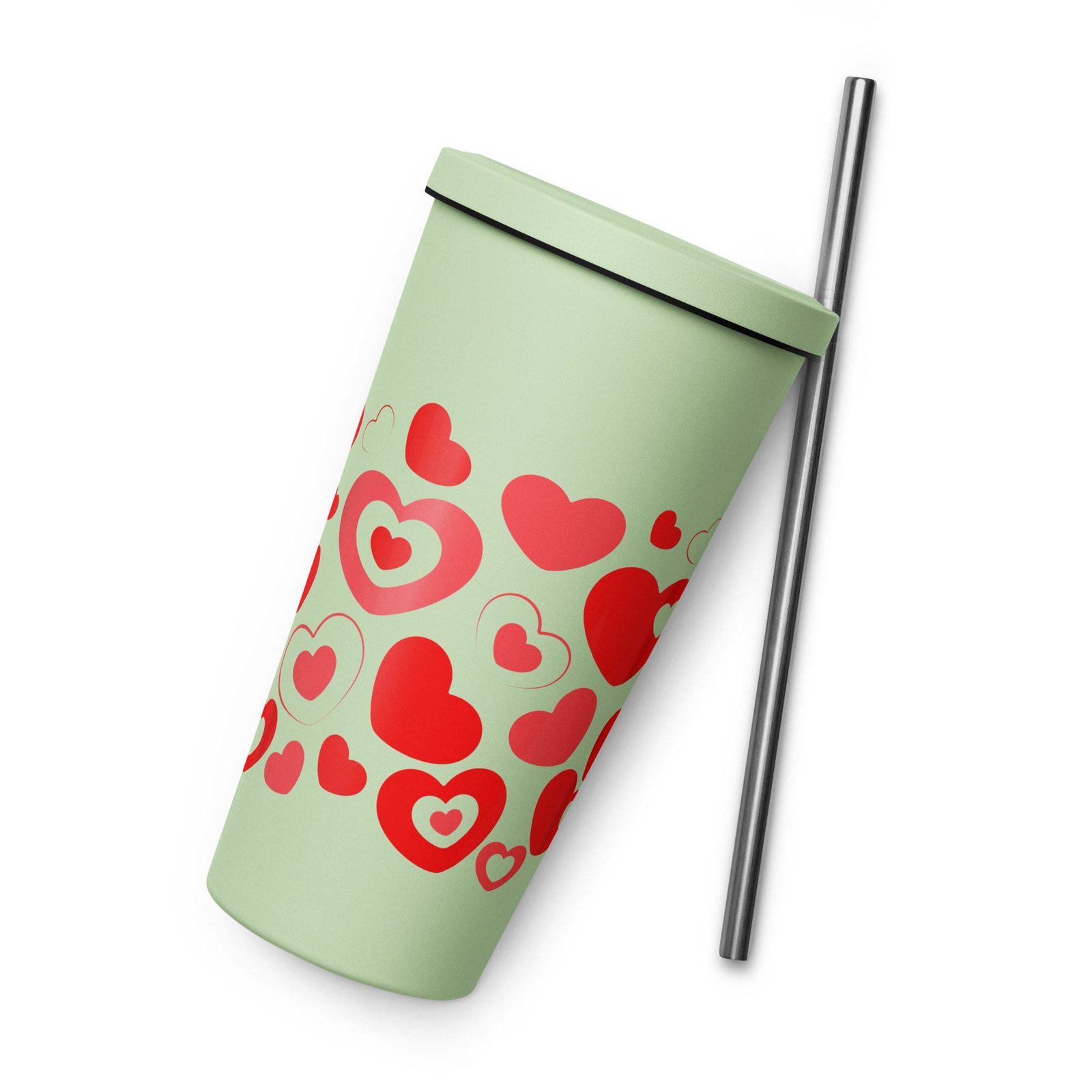 Vaso térmico de acero inoxidable 20 oz. "Color hearts" - Imagen 13