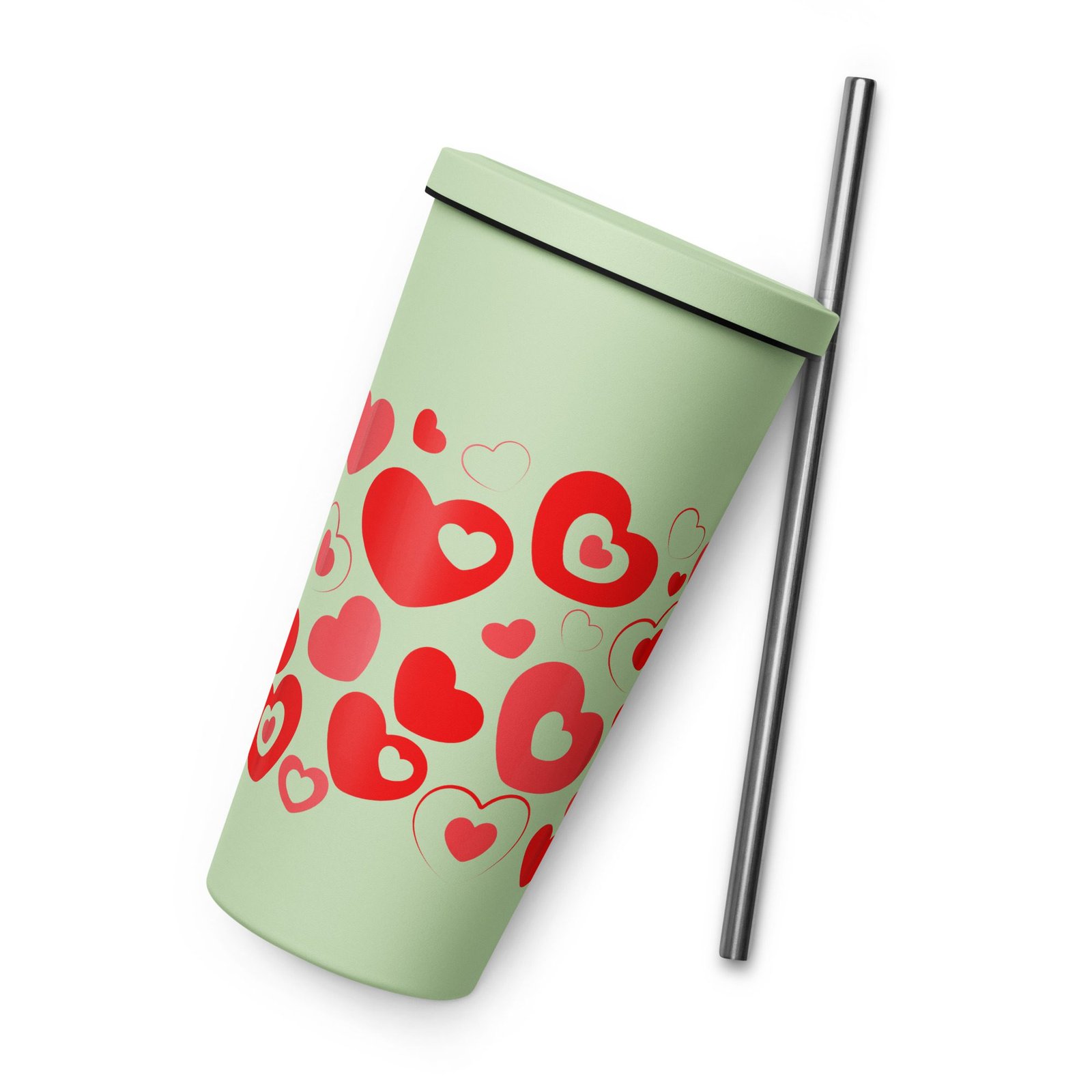 Vaso térmico de acero inoxidable 20 oz. "Color hearts" - Imagen 15