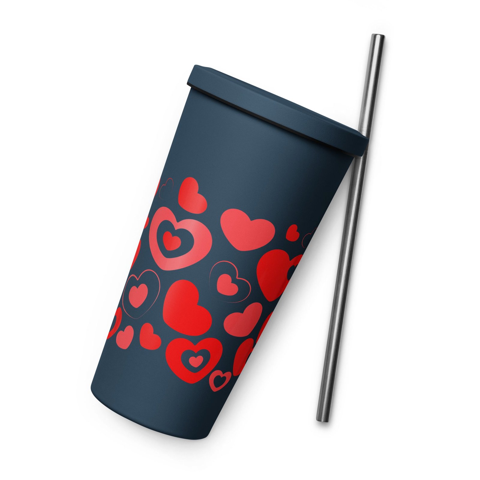 Vaso térmico de acero inoxidable 20 oz. "Color hearts" - Imagen 5