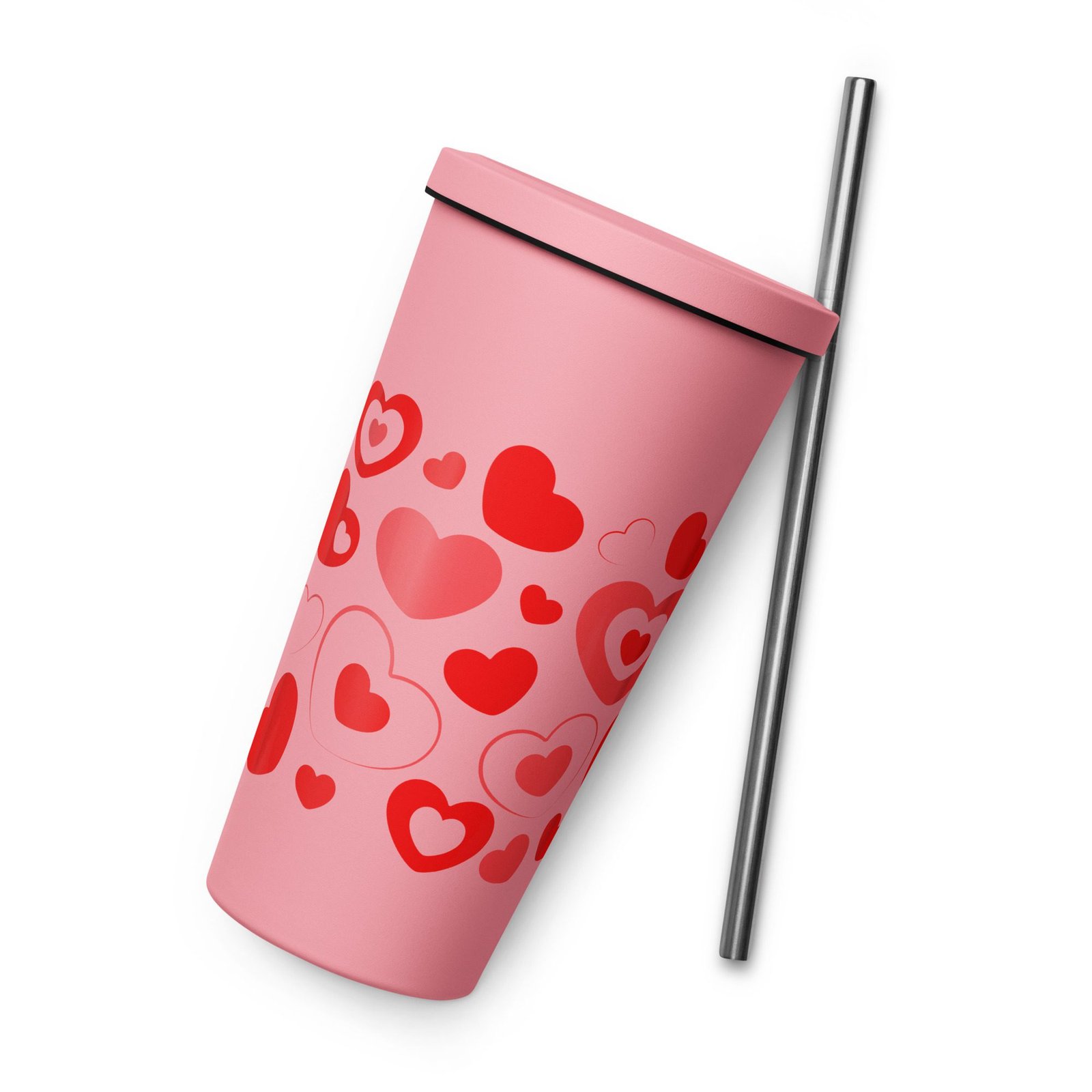 Vaso térmico de acero inoxidable 20 oz. "Color hearts" - Imagen 12