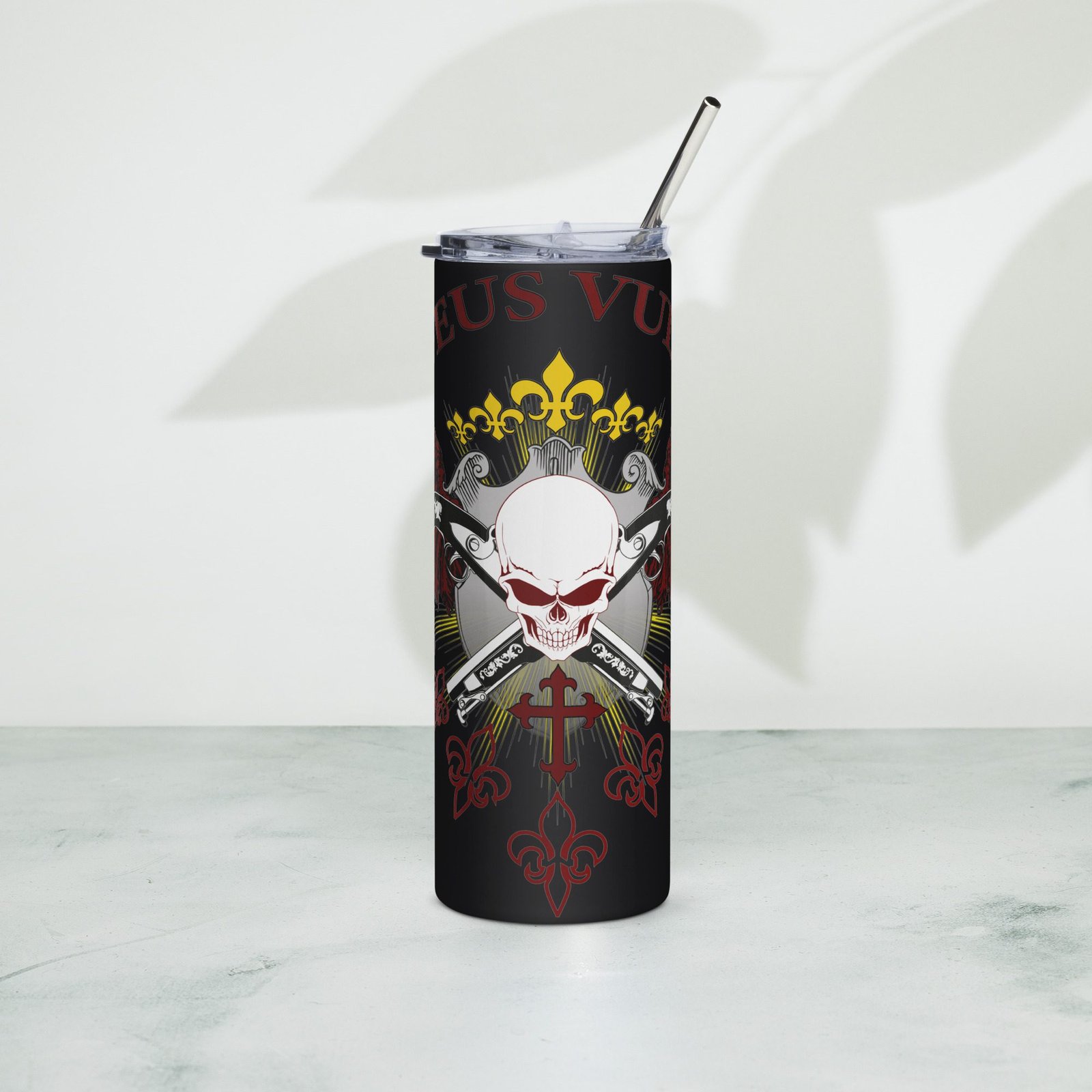 Vaso de acero inoxidable 20 oz "Deus Vult"