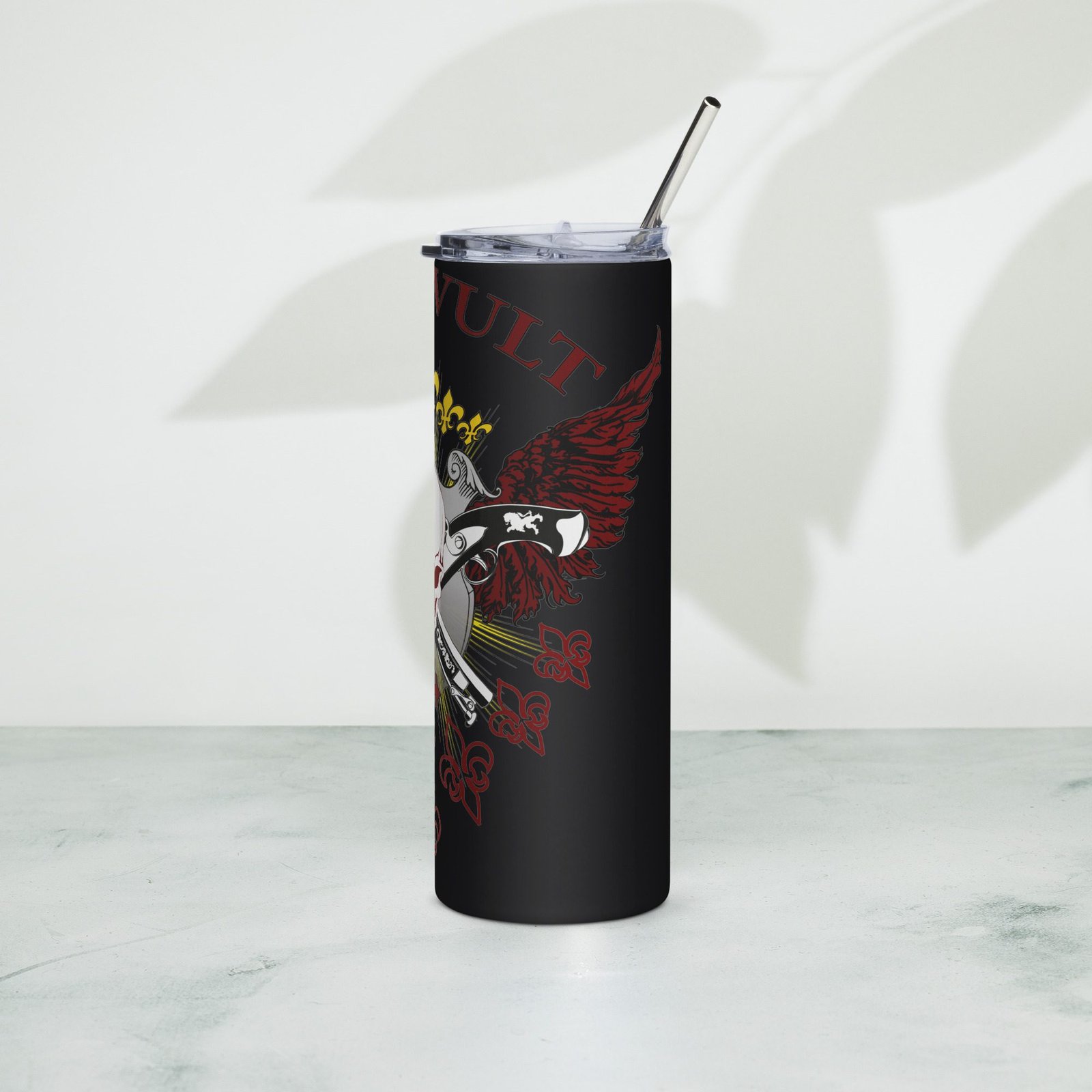 Vaso de acero inoxidable 20 oz "Deus Vult" - Imagen 2