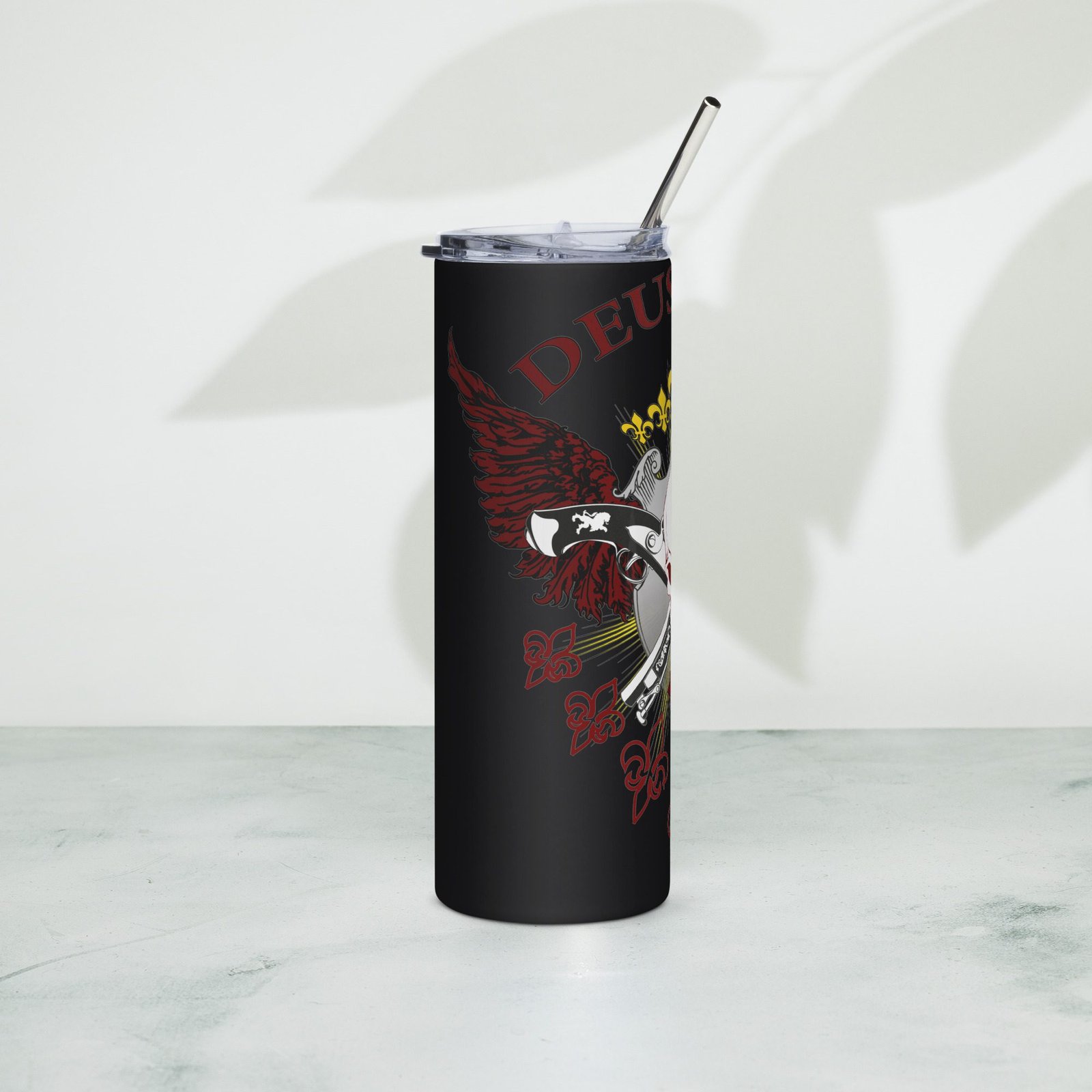 Vaso de acero inoxidable 20 oz "Deus Vult" - Imagen 3