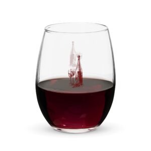 Copa de vino sin pie 15 oz "Botella de vino"