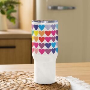 Termo con asa 25 oz. "Color hearts"