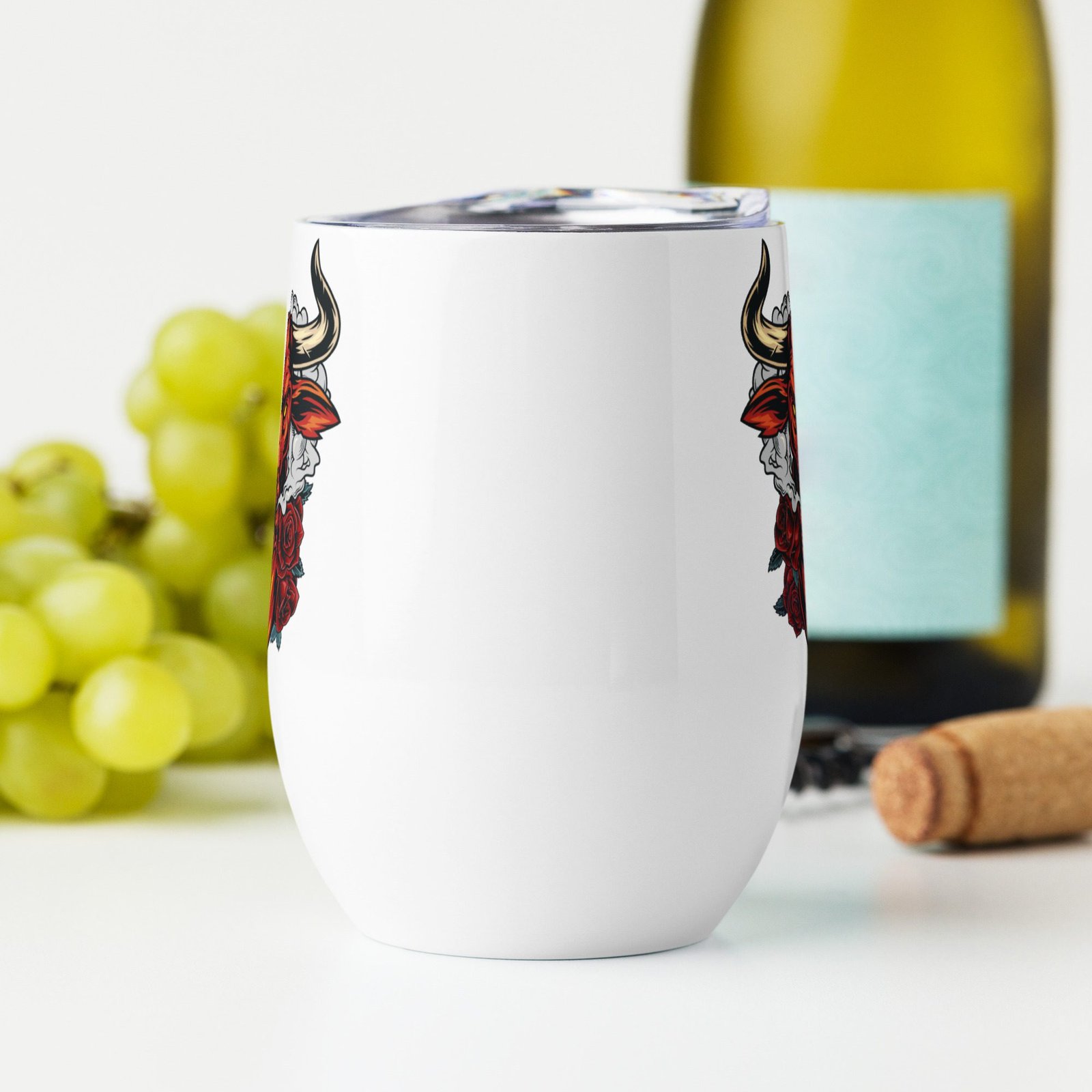 Vaso de vino de acero inoxidable 12 oz "Spanish bull" - Imagen 3