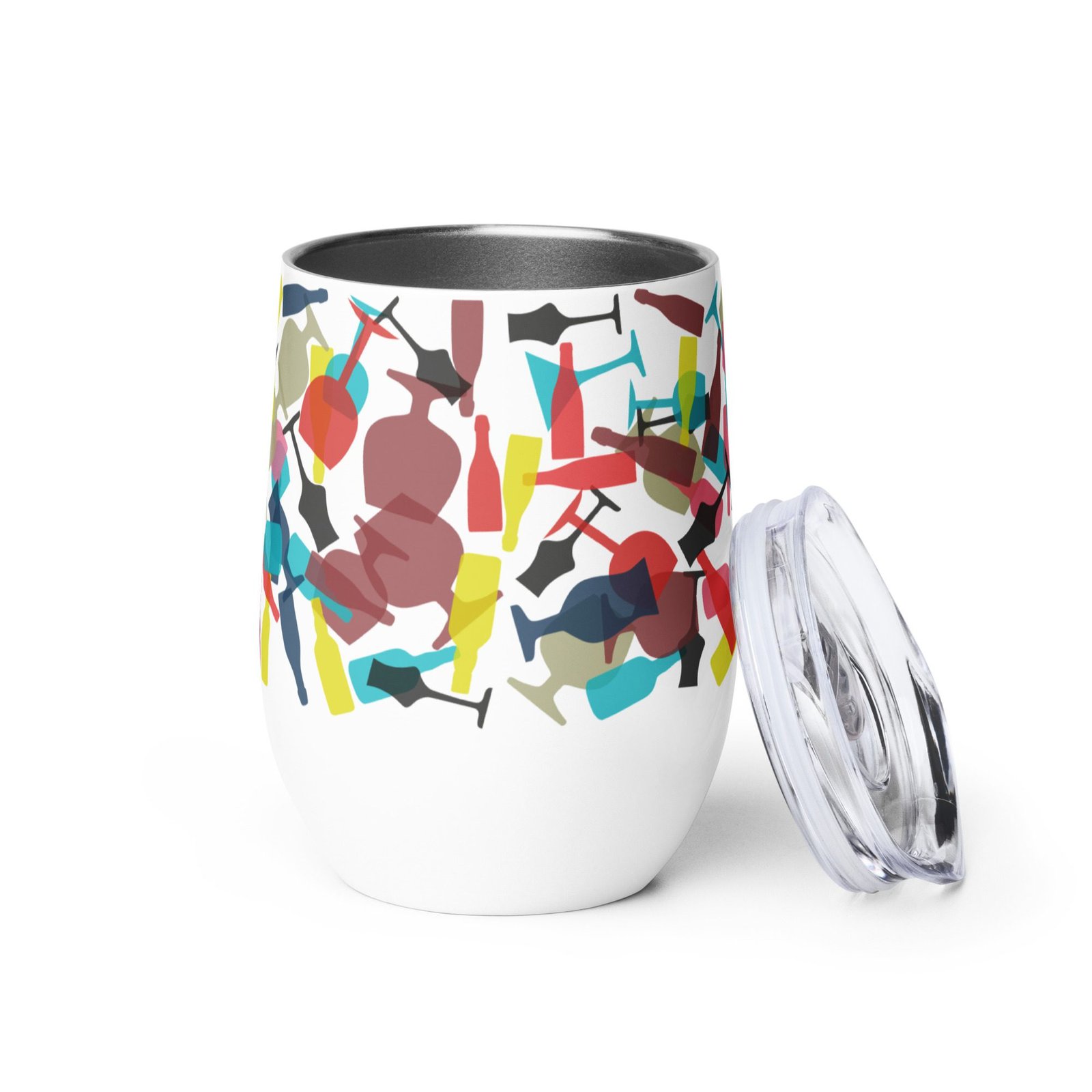 Vaso de vino de acero inoxidable 12 oz "Colors wine" - Imagen 2