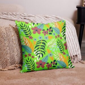 Cojín básico "Garden lima"