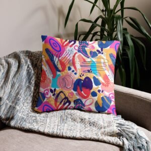 Funda de cojín "Colorful brushes"