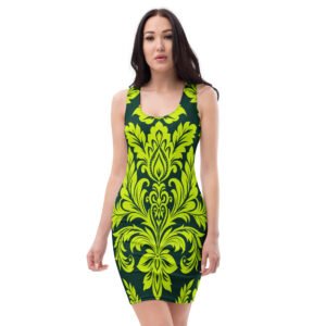Vestido ajustado "Damask floral vf"