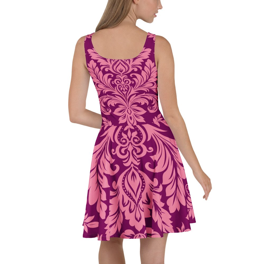 Vestido skater "Damasko floral" - Imagen 3