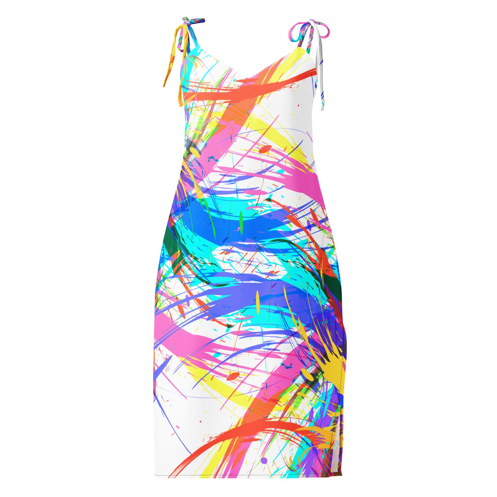 Vestido midi con tirantes ajustables "Happy paint" - Imagen 2