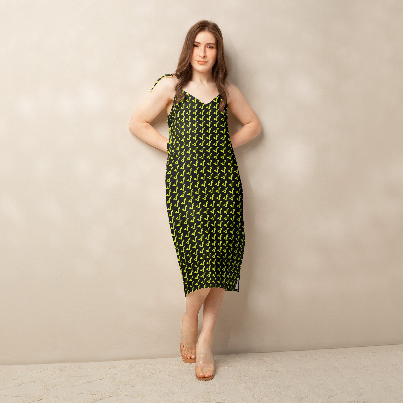 Vestido midi con tirantes ajustables "VF Style"